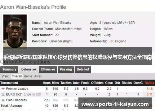 系统解析获取国家队核心球员伤停信息的权威途径与实用方法全指南